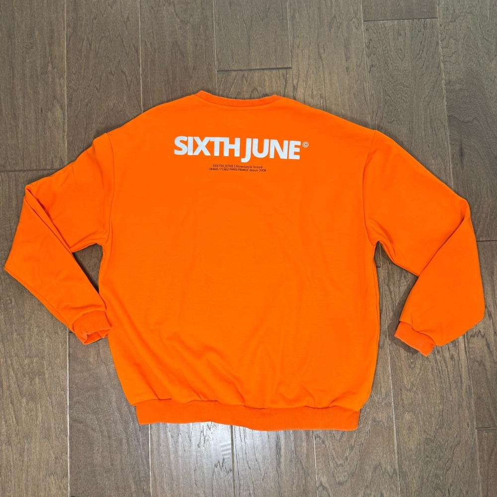 Men's Vibrant Orange Crewneck Sweater